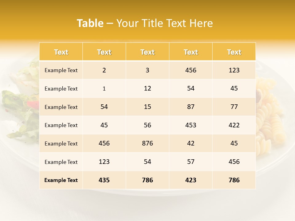 Garnish Tomato Dine PowerPoint Template