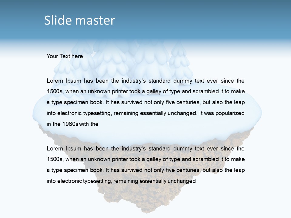 Little Nature Fir PowerPoint Template