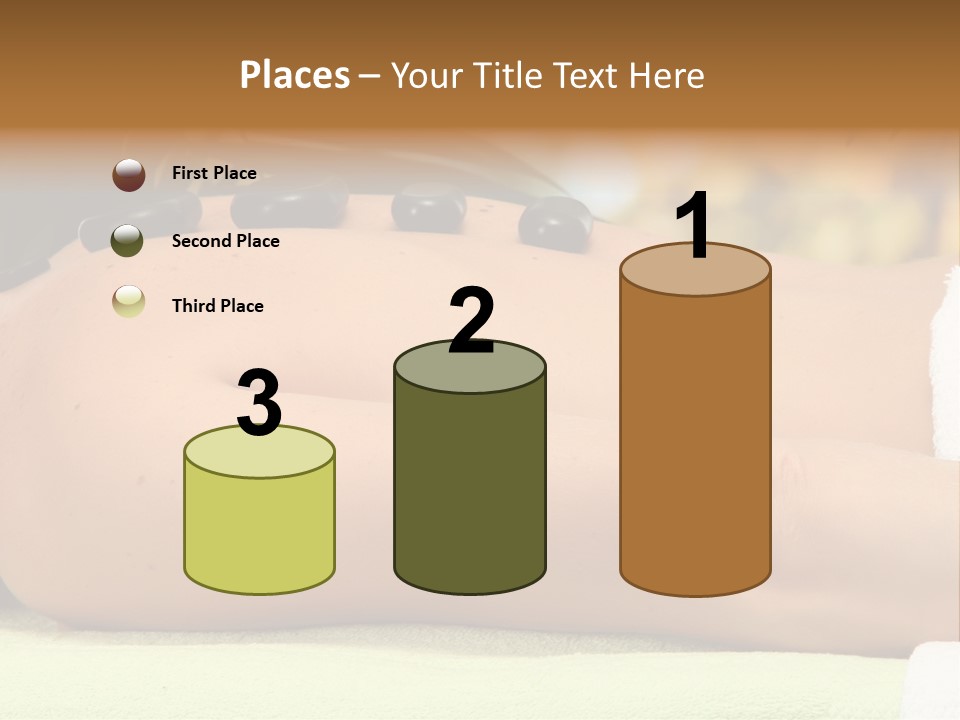 Towel Orchid Treatment PowerPoint Template