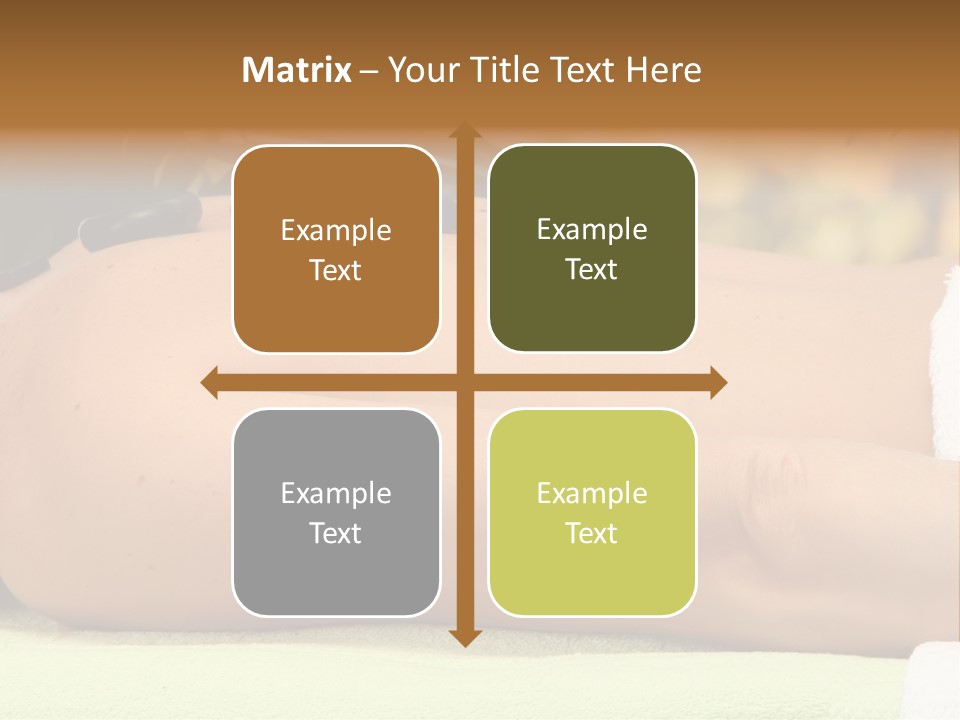 Towel Orchid Treatment PowerPoint Template