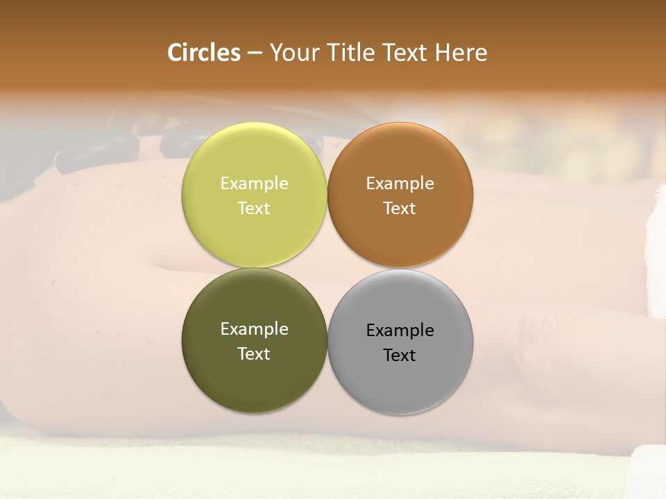 Towel Orchid Treatment PowerPoint Template