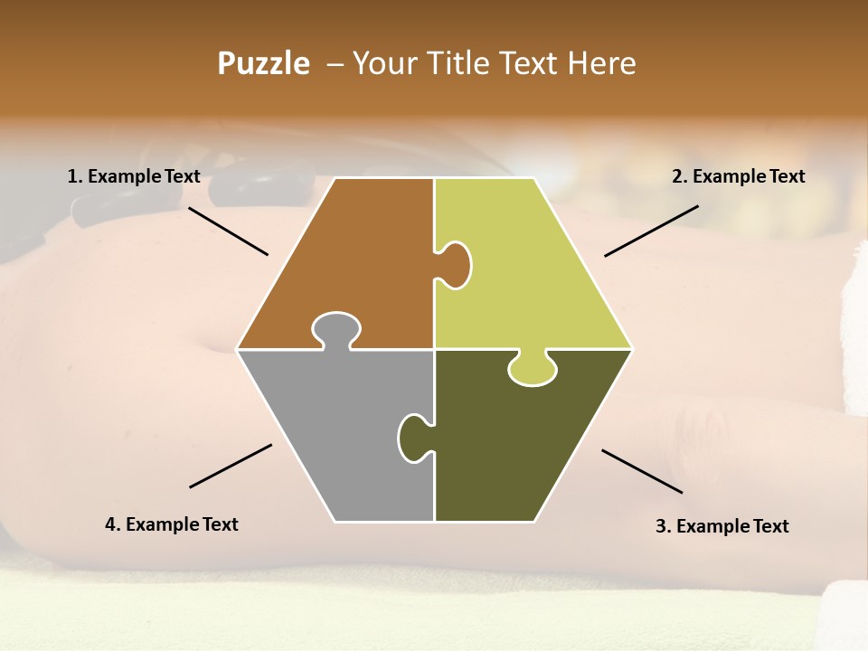 Towel Orchid Treatment PowerPoint Template