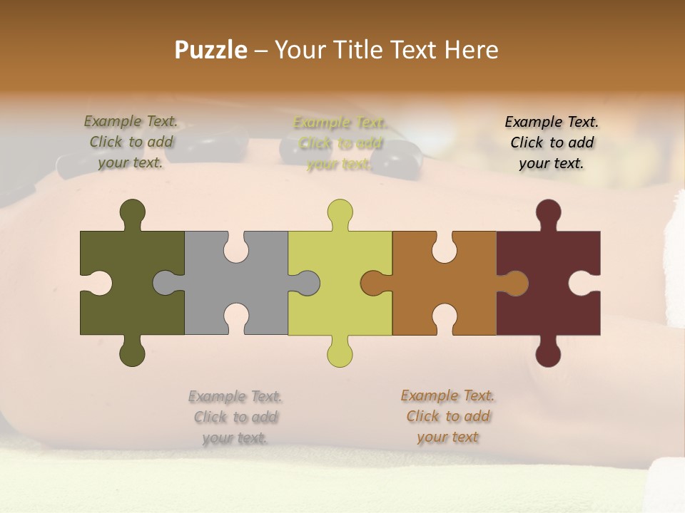 Towel Orchid Treatment PowerPoint Template