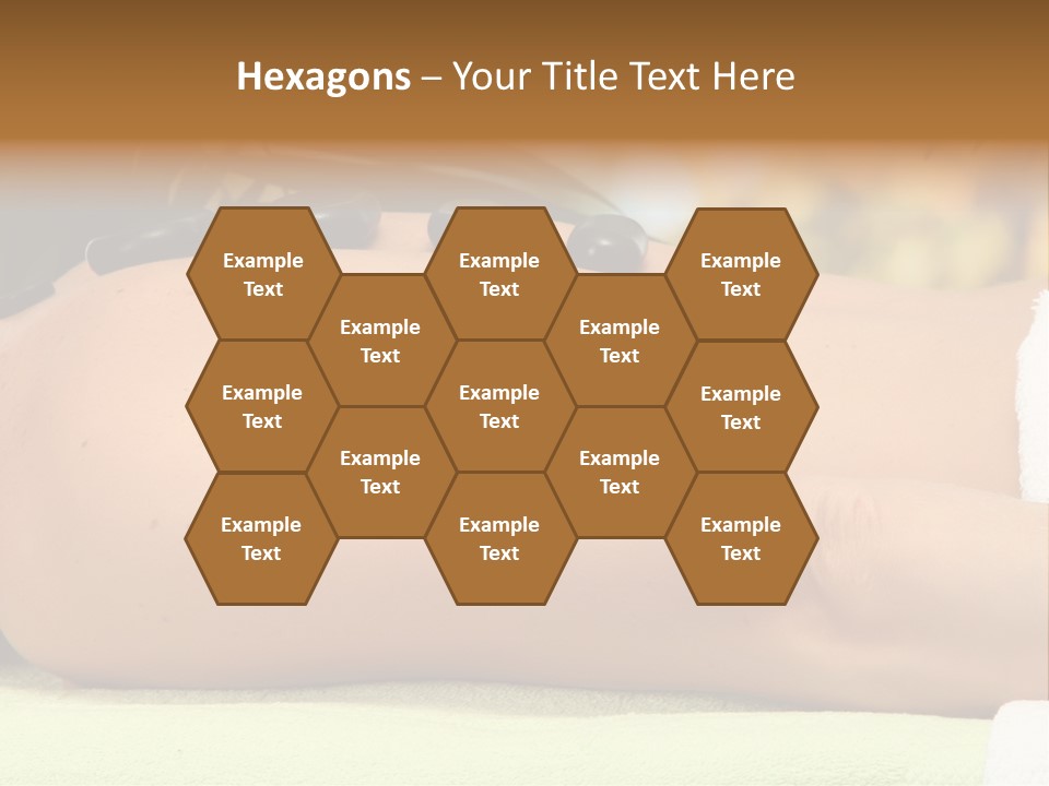 Towel Orchid Treatment PowerPoint Template