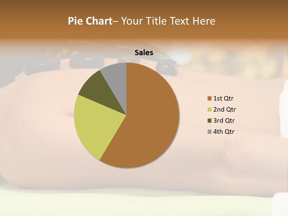 Towel Orchid Treatment PowerPoint Template