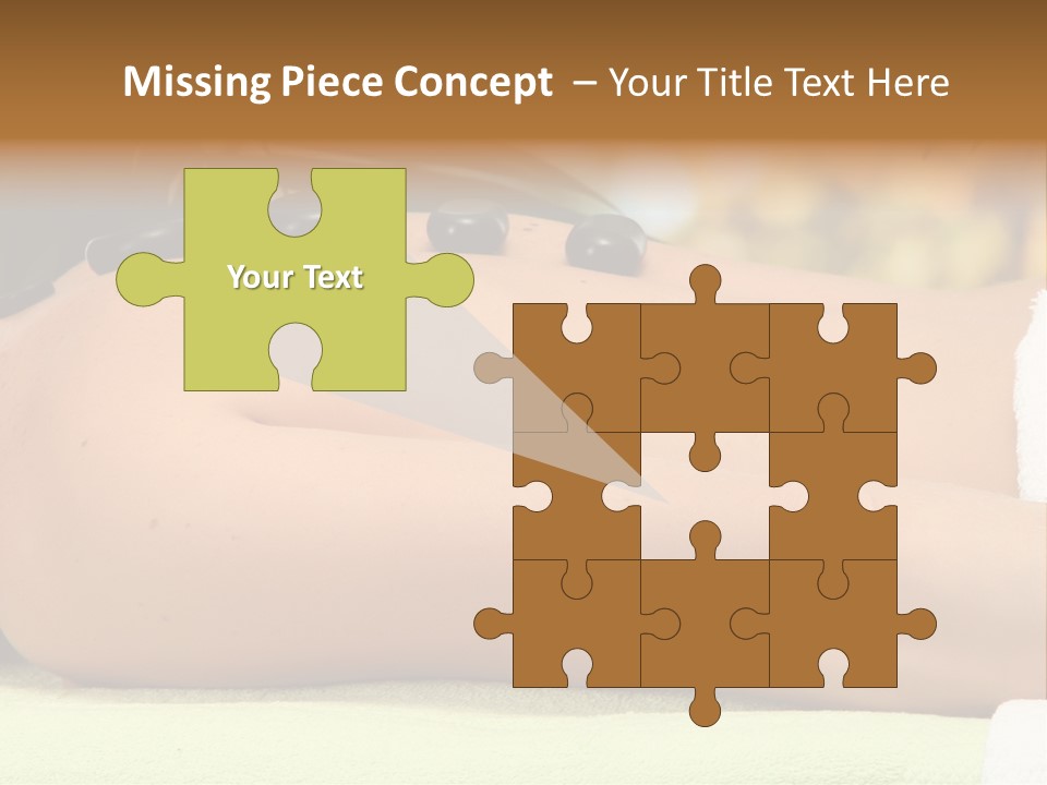 Towel Orchid Treatment PowerPoint Template