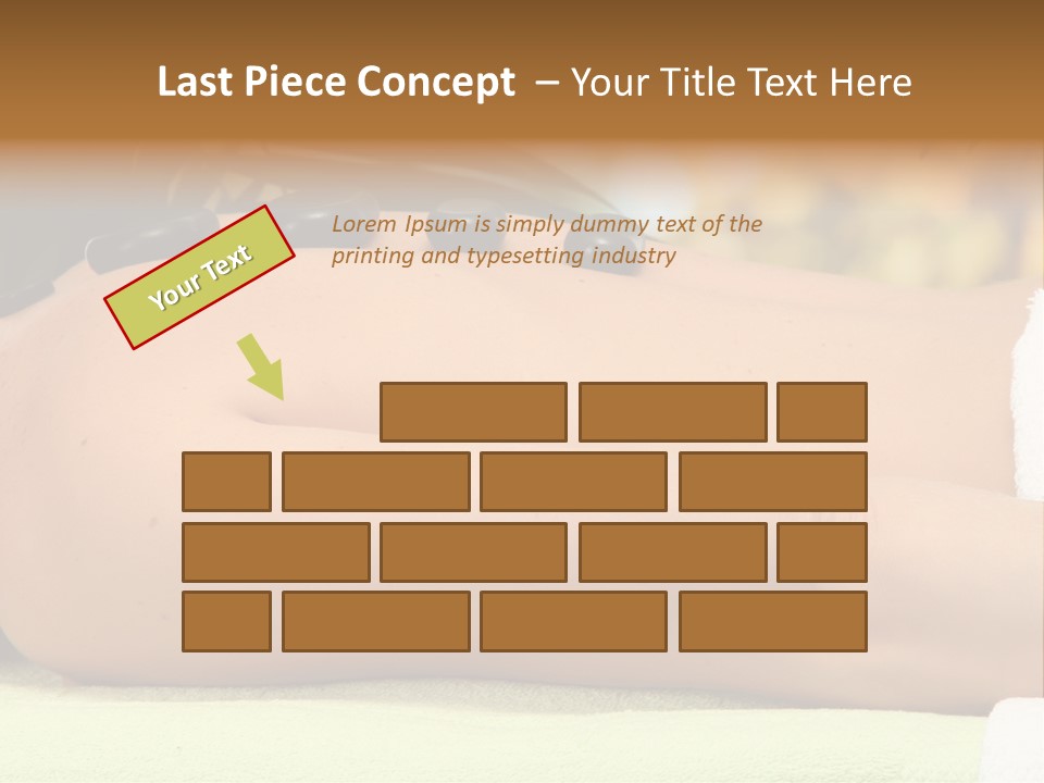 Towel Orchid Treatment PowerPoint Template