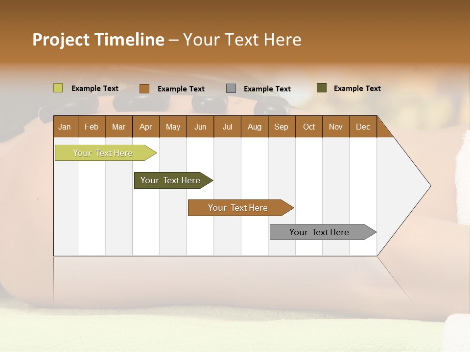 Towel Orchid Treatment PowerPoint Template