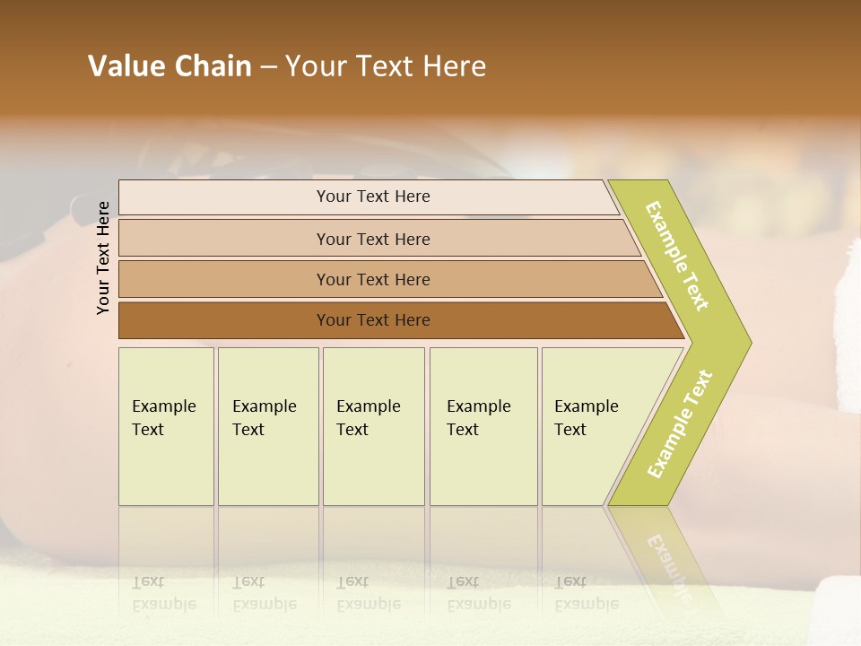 Towel Orchid Treatment PowerPoint Template