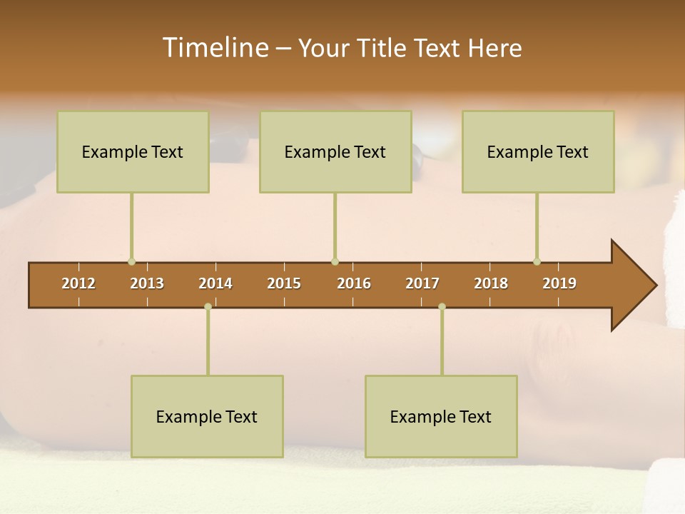 Towel Orchid Treatment PowerPoint Template