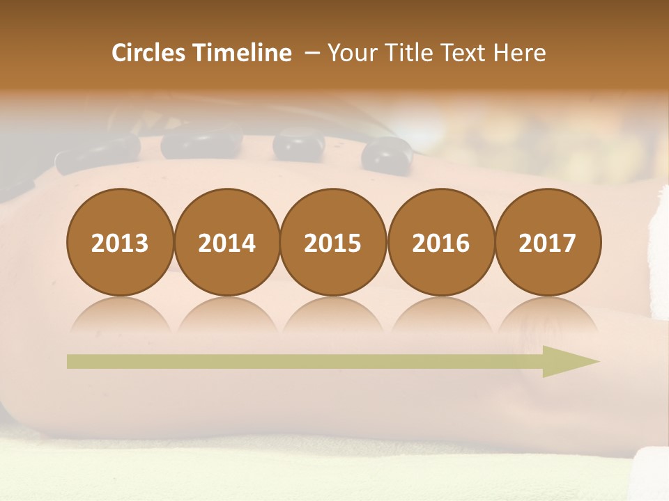 Towel Orchid Treatment PowerPoint Template