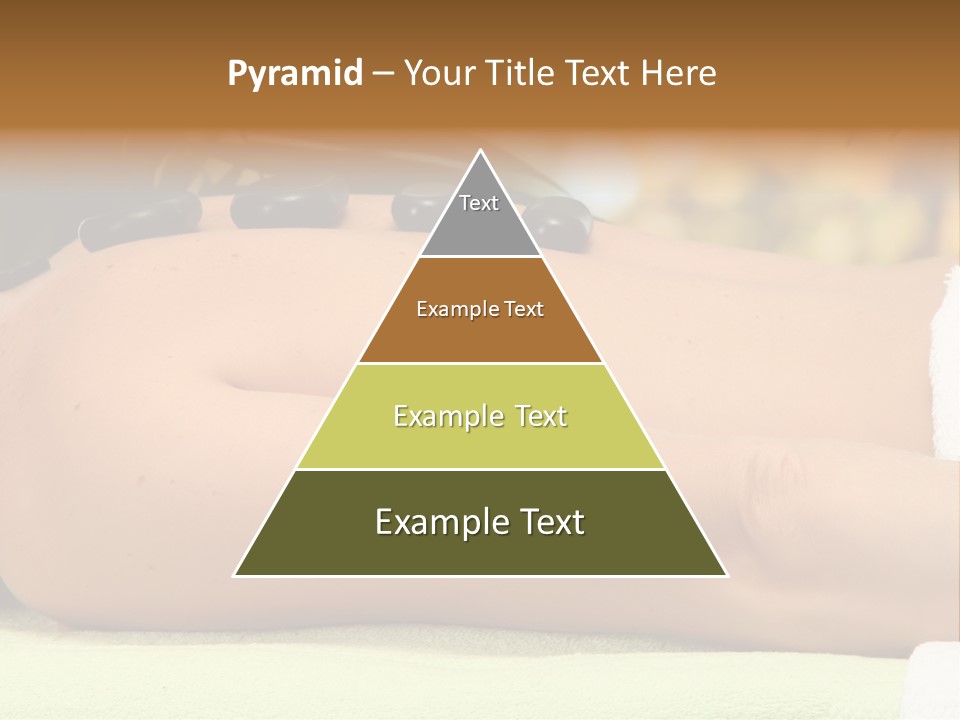 Towel Orchid Treatment PowerPoint Template