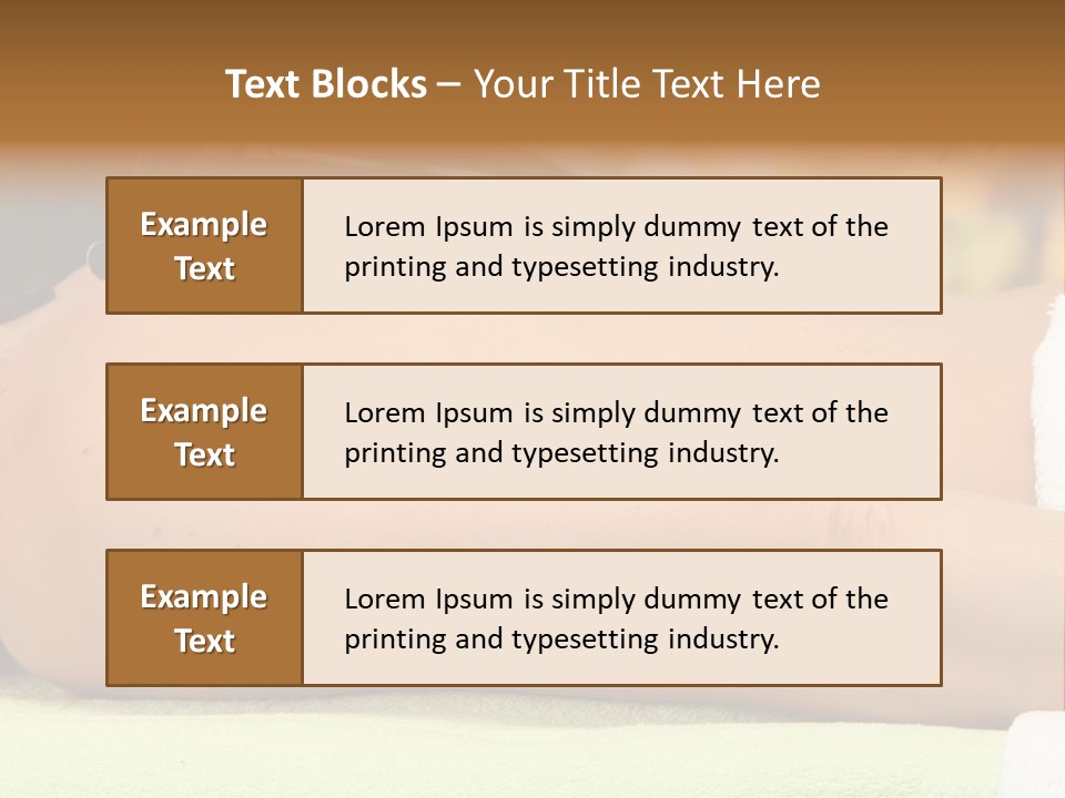 Towel Orchid Treatment PowerPoint Template
