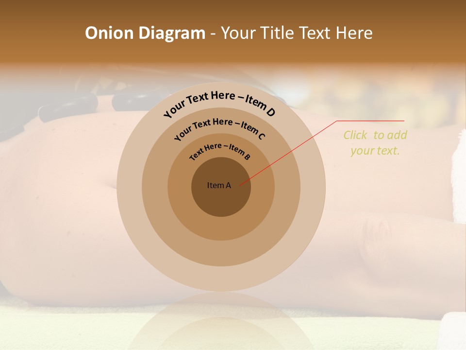 Towel Orchid Treatment PowerPoint Template