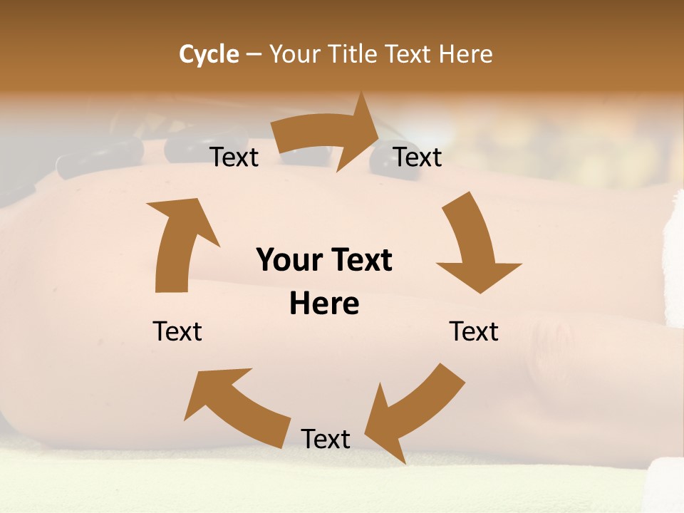 Towel Orchid Treatment PowerPoint Template