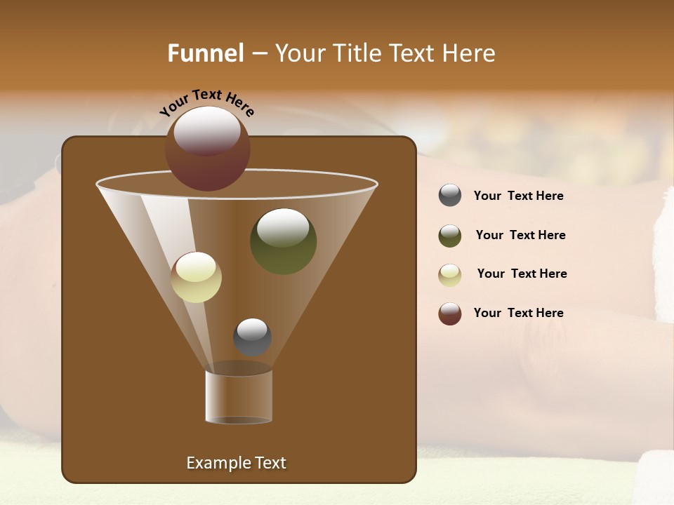 Towel Orchid Treatment PowerPoint Template