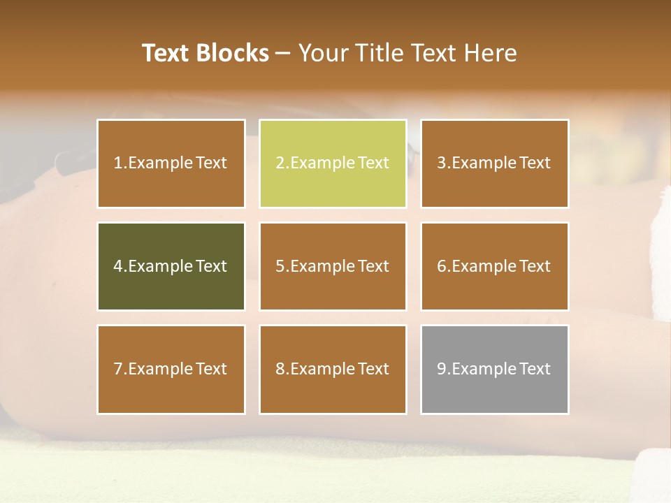 Towel Orchid Treatment PowerPoint Template