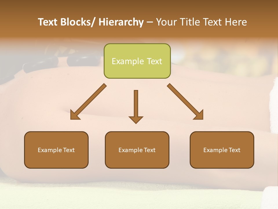 Towel Orchid Treatment PowerPoint Template