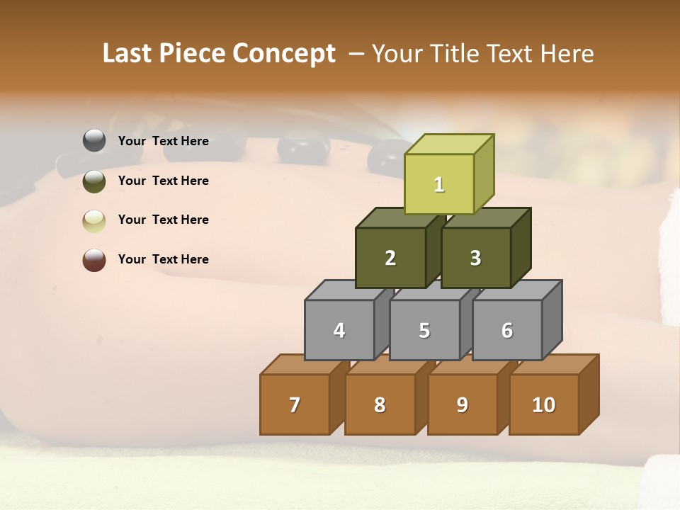 Towel Orchid Treatment PowerPoint Template