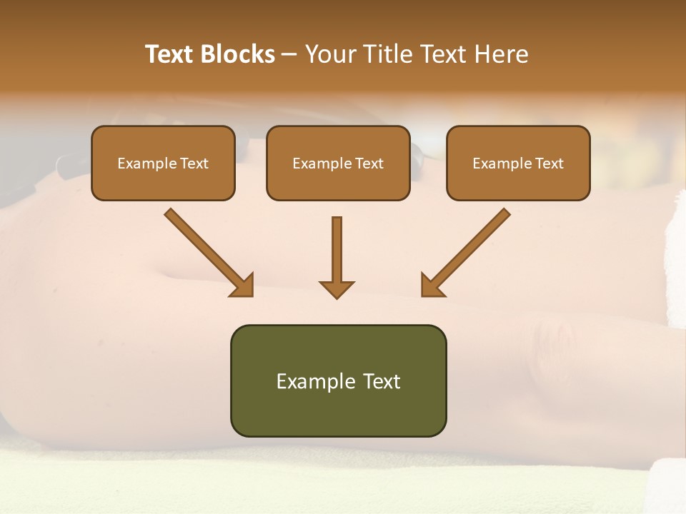 Towel Orchid Treatment PowerPoint Template