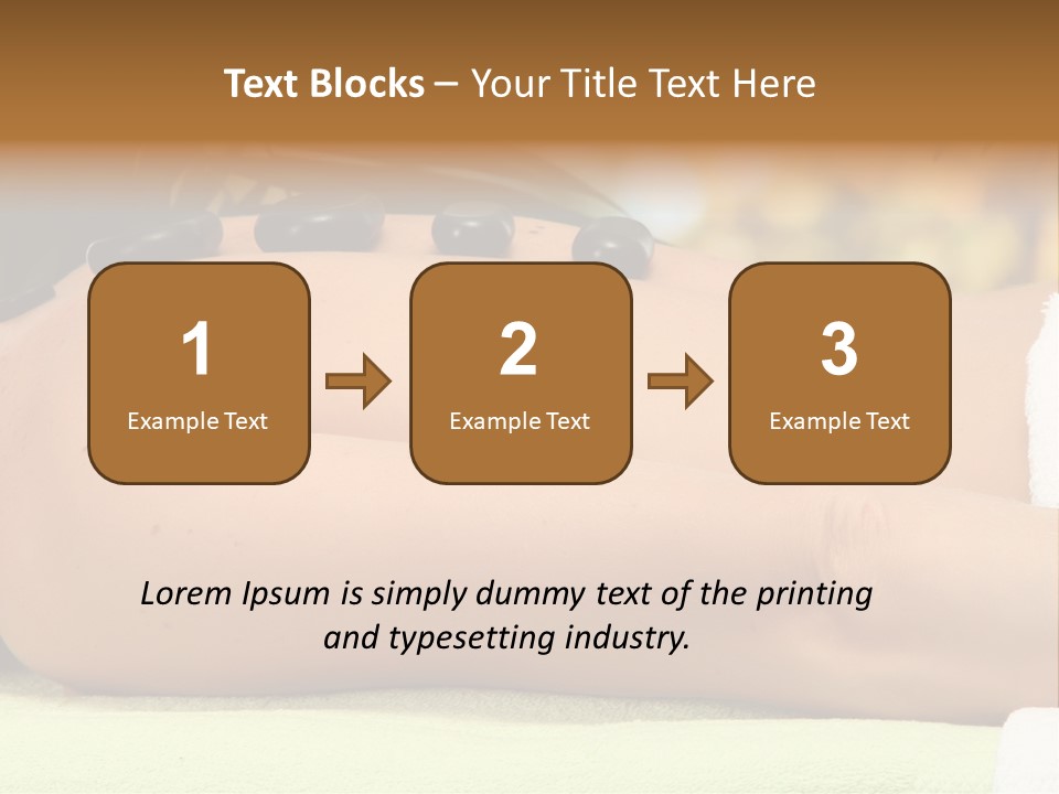 Towel Orchid Treatment PowerPoint Template
