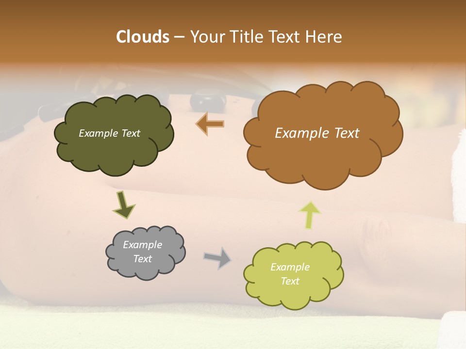 Towel Orchid Treatment PowerPoint Template