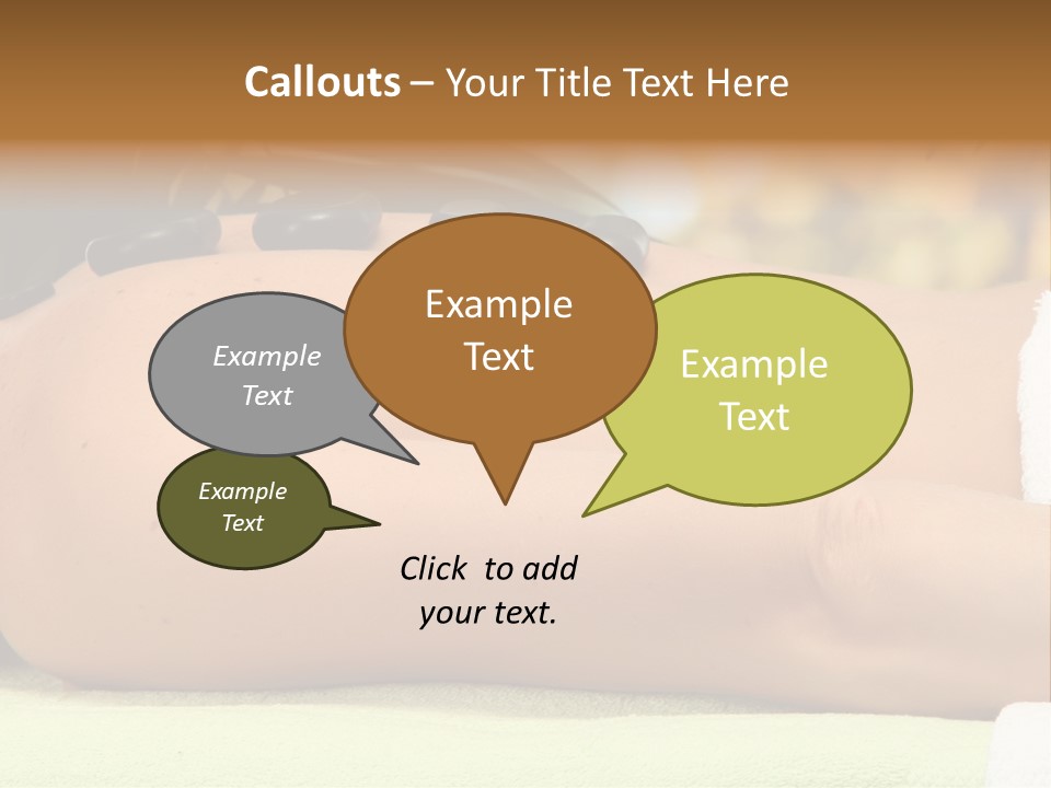 Towel Orchid Treatment PowerPoint Template