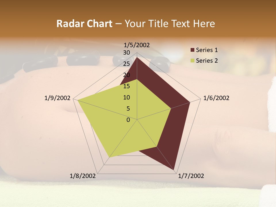 Towel Orchid Treatment PowerPoint Template