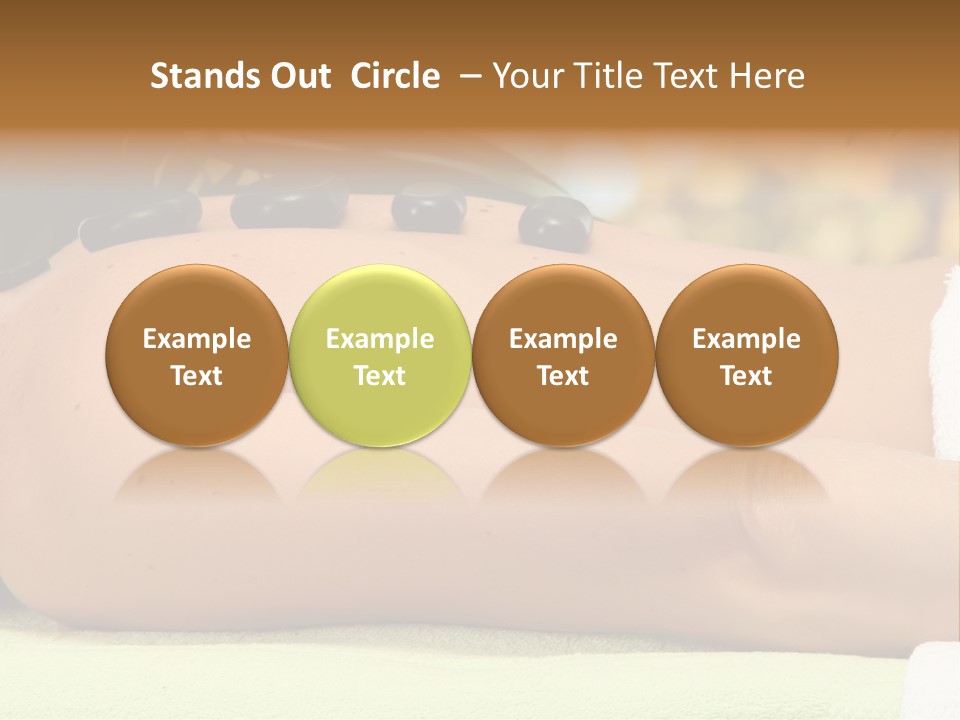 Towel Orchid Treatment PowerPoint Template