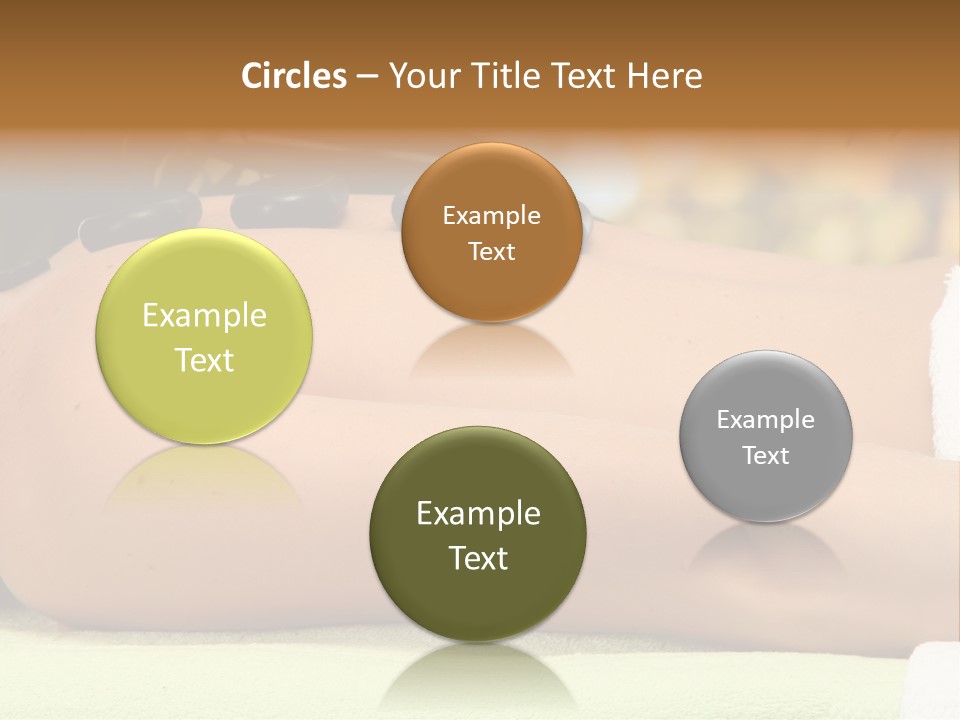 Towel Orchid Treatment PowerPoint Template