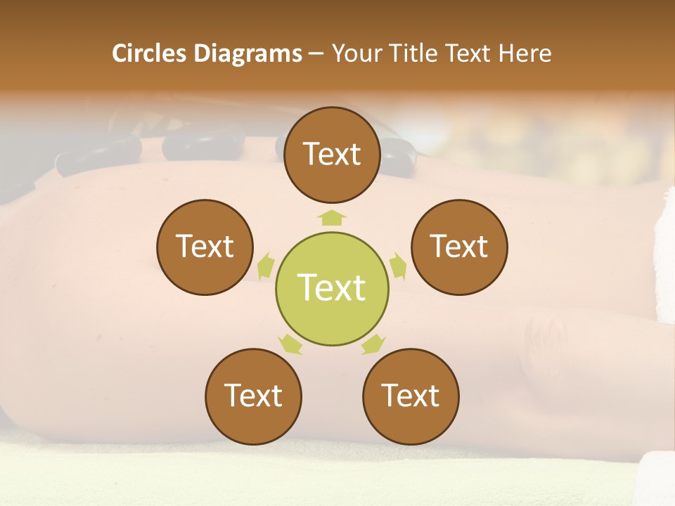 Towel Orchid Treatment PowerPoint Template