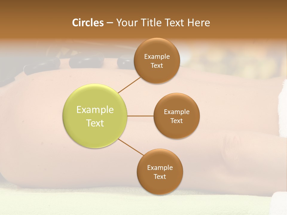 Towel Orchid Treatment PowerPoint Template