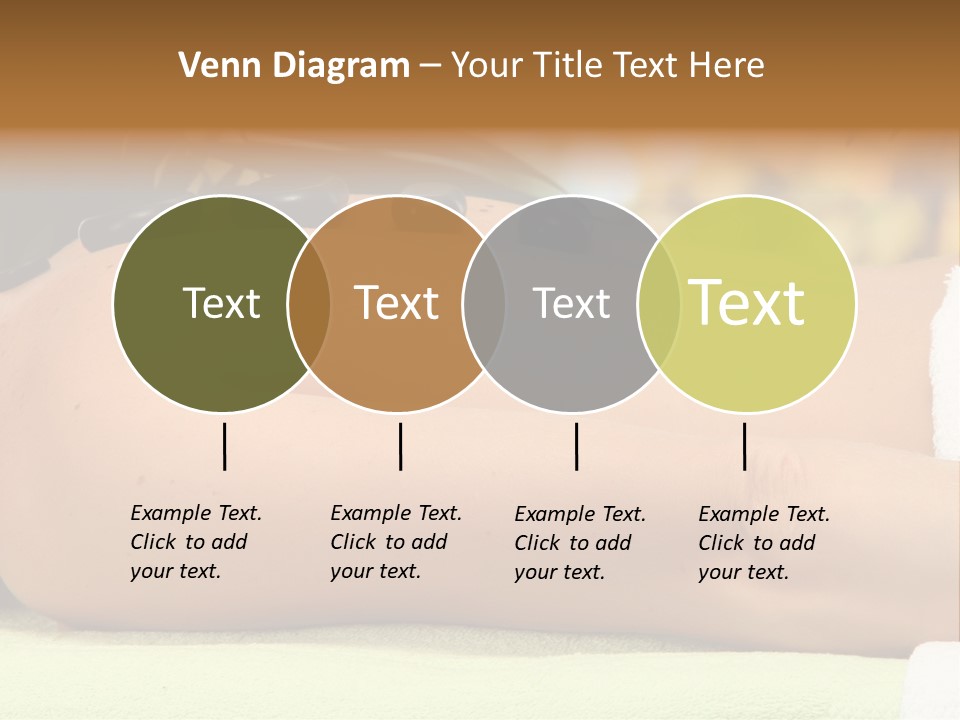 Towel Orchid Treatment PowerPoint Template
