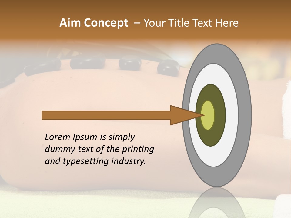 Towel Orchid Treatment PowerPoint Template