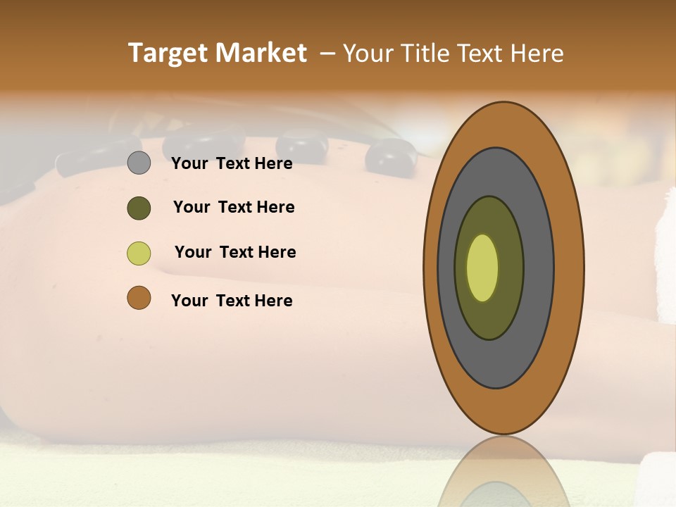 Towel Orchid Treatment PowerPoint Template