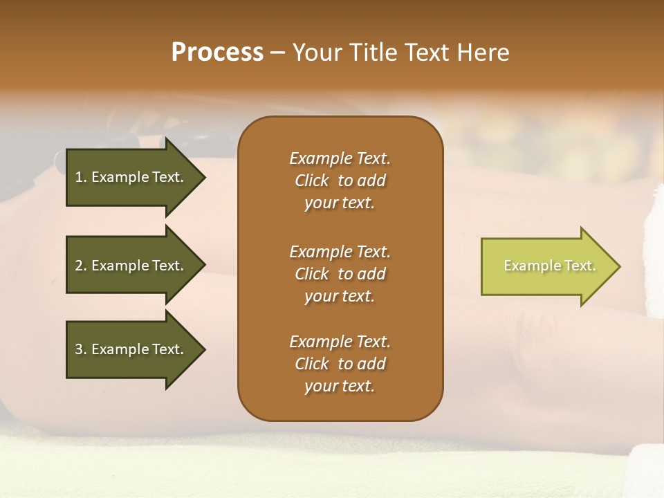 Towel Orchid Treatment PowerPoint Template