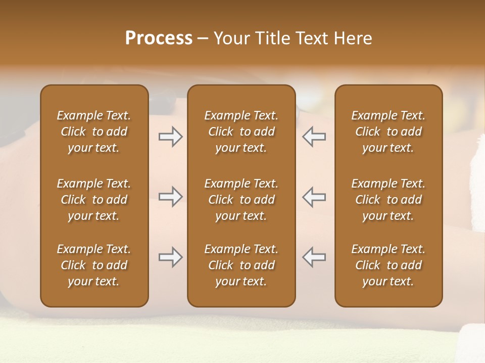 Towel Orchid Treatment PowerPoint Template