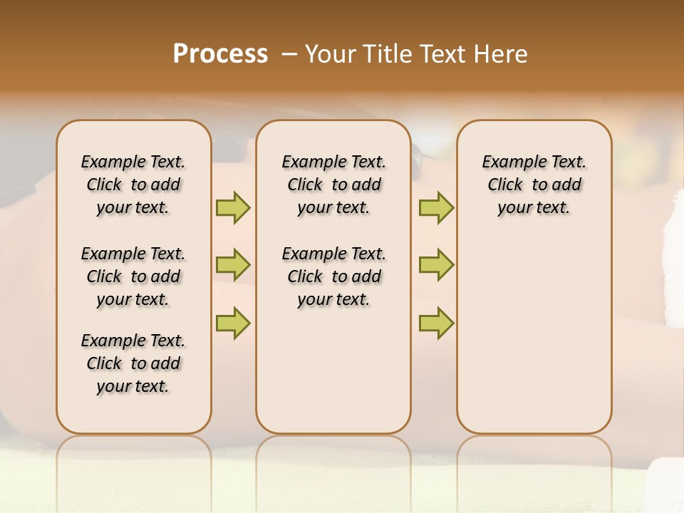 Towel Orchid Treatment PowerPoint Template