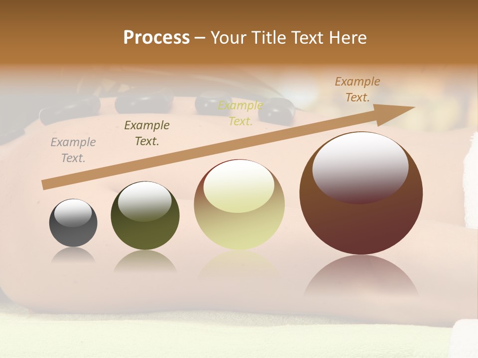 Towel Orchid Treatment PowerPoint Template