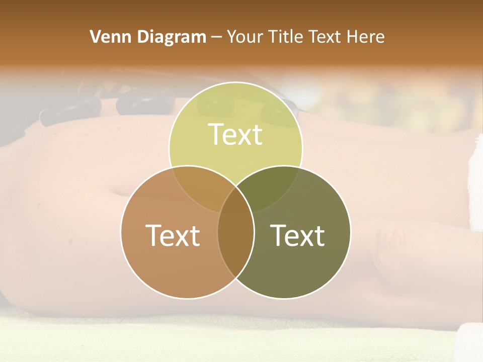 Towel Orchid Treatment PowerPoint Template