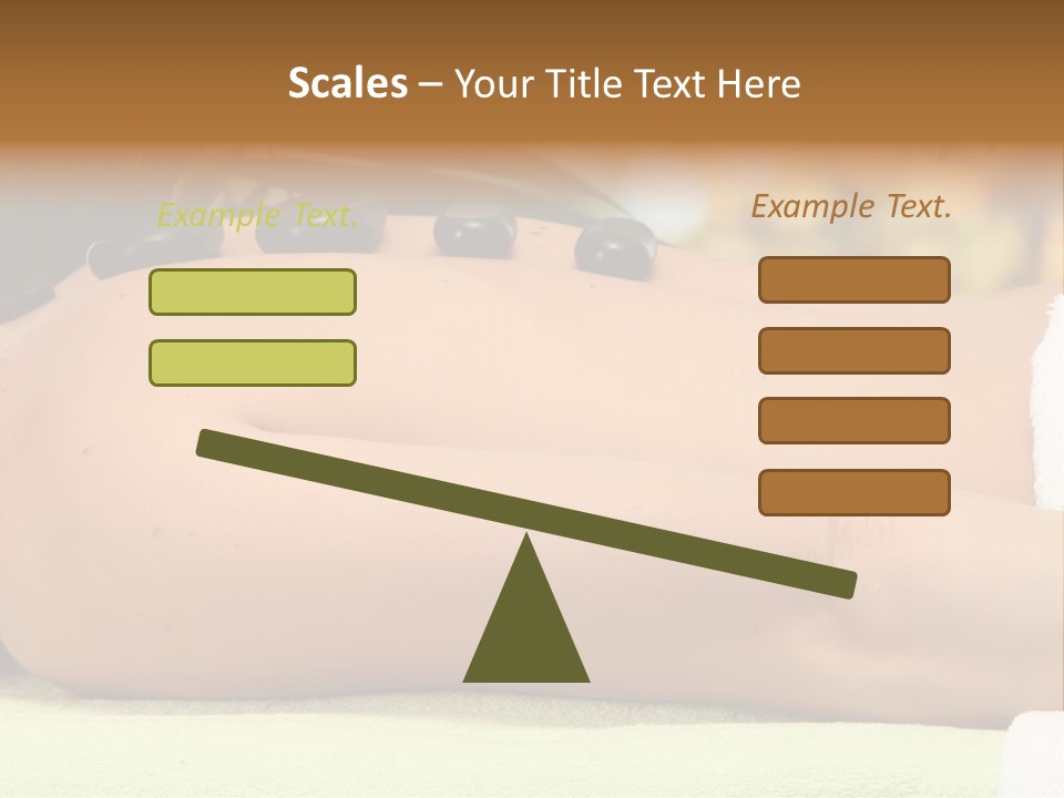 Towel Orchid Treatment PowerPoint Template