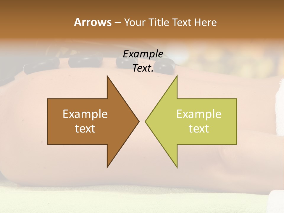 Towel Orchid Treatment PowerPoint Template