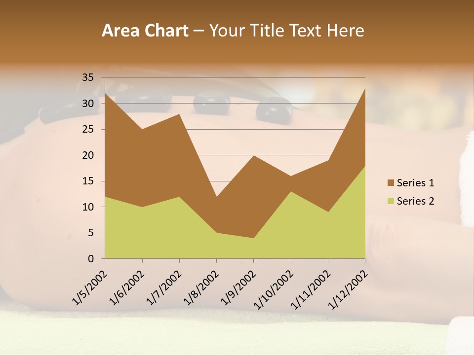 Towel Orchid Treatment PowerPoint Template