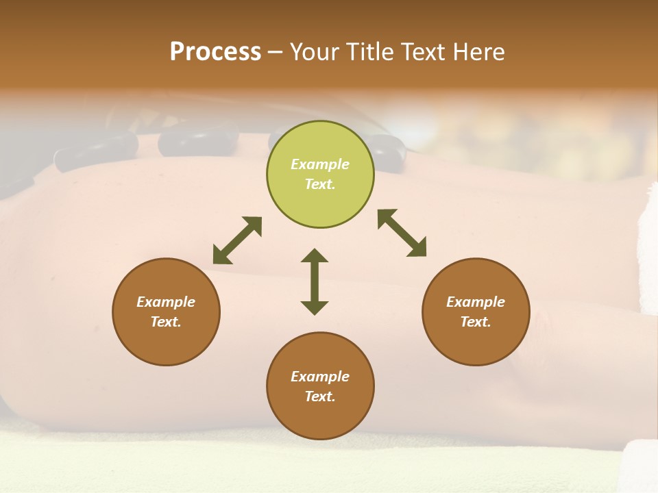 Towel Orchid Treatment PowerPoint Template