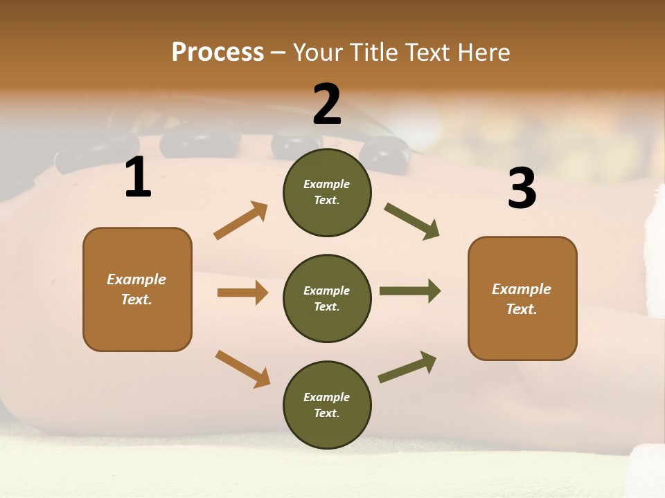Towel Orchid Treatment PowerPoint Template
