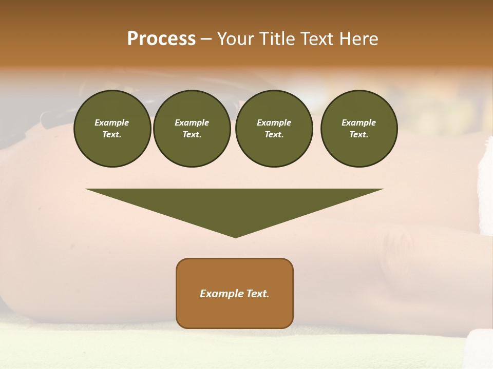 Towel Orchid Treatment PowerPoint Template