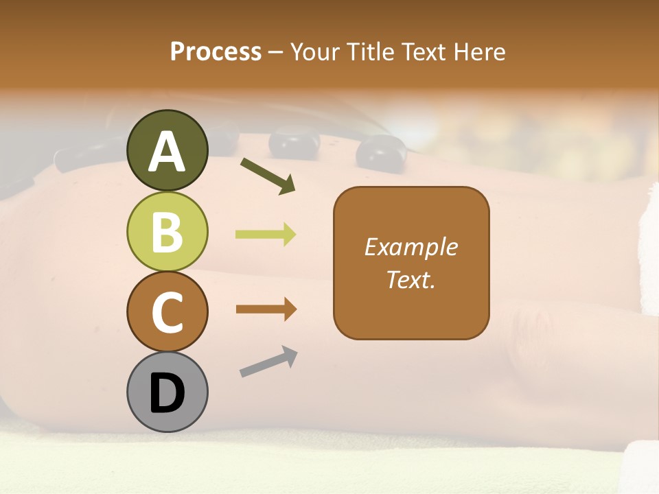 Towel Orchid Treatment PowerPoint Template