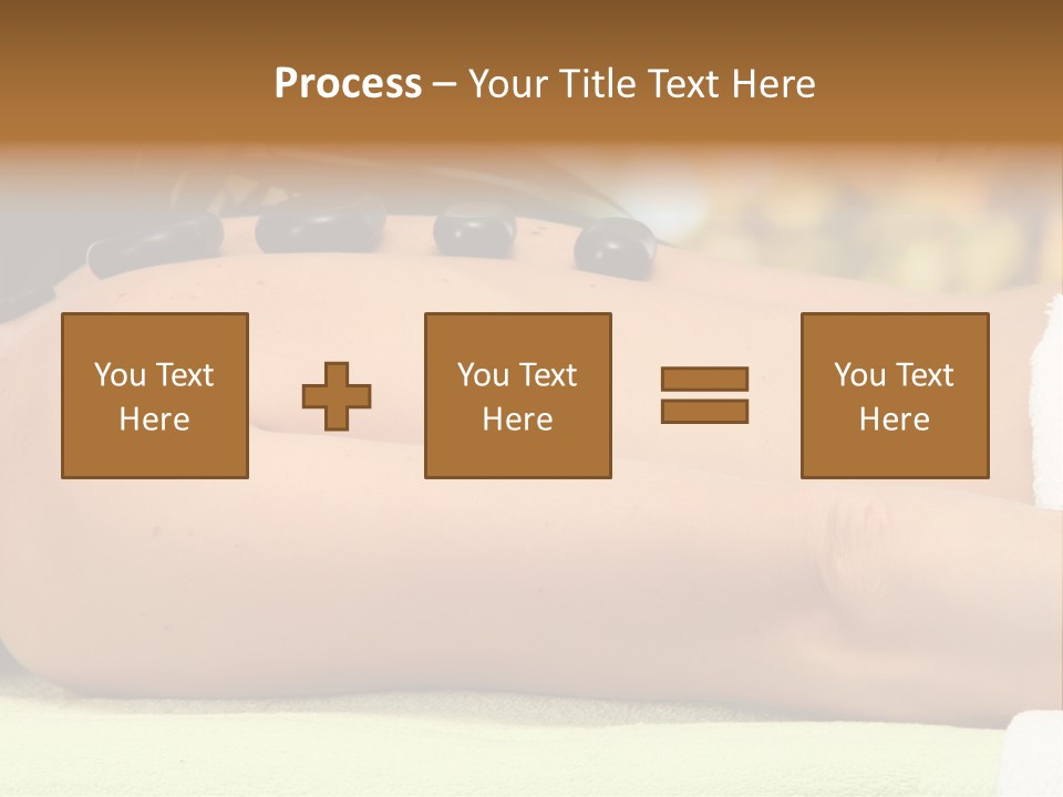 Towel Orchid Treatment PowerPoint Template