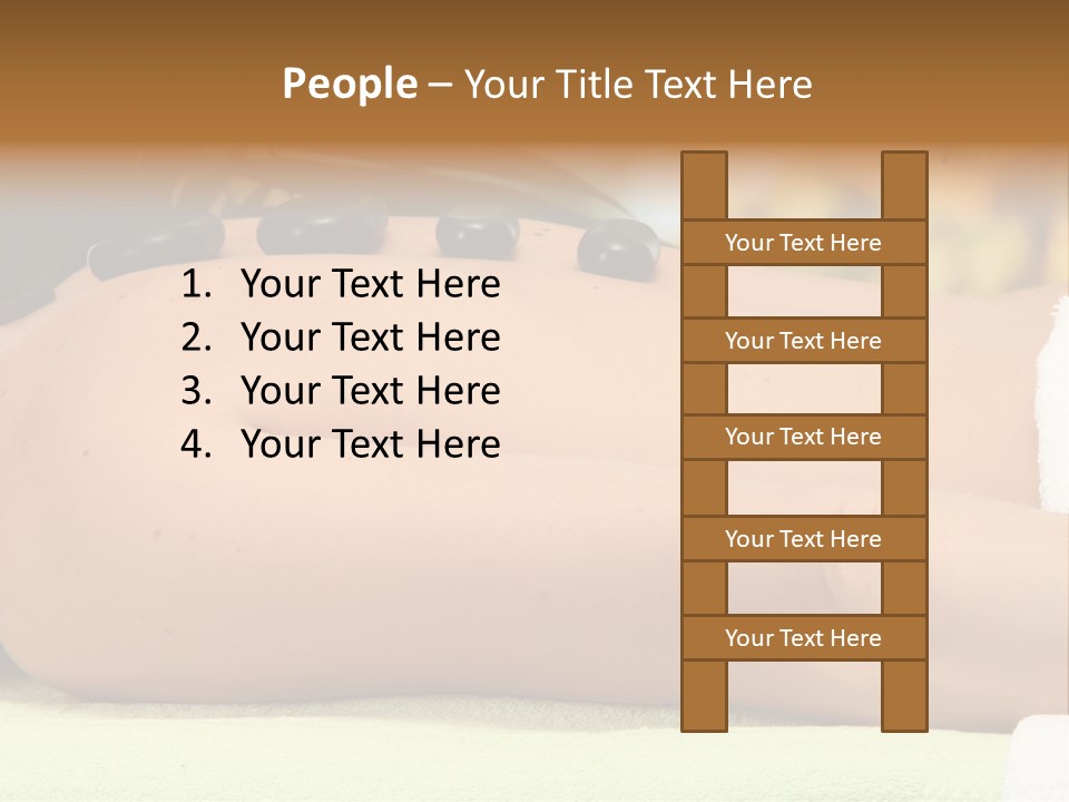 Towel Orchid Treatment PowerPoint Template