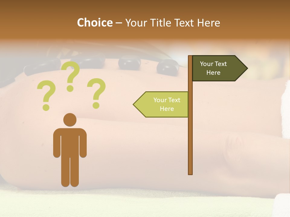 Towel Orchid Treatment PowerPoint Template